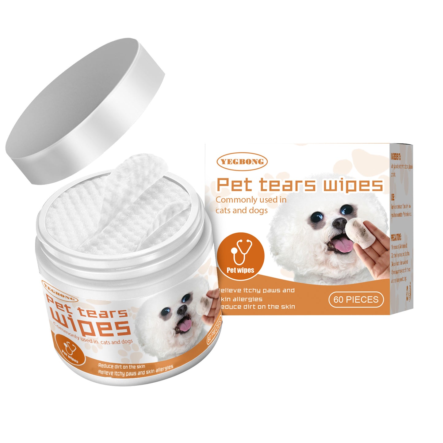 Luxury Dog Wet Wipes With Natural Extracts